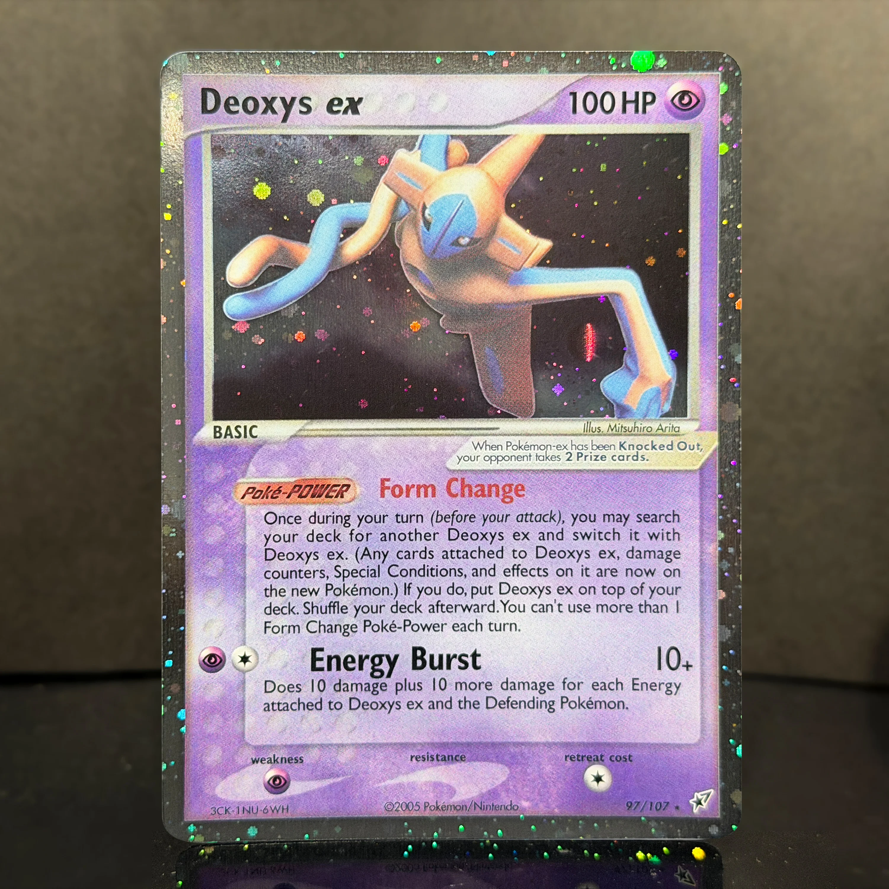 PTCG Pocket EX Deoxys Crobat Jirachi Latios Sharpedo Salamence Hariyama Deoxys Rayquaza Cosmos Holo Gold Star UR Proxy-Karten