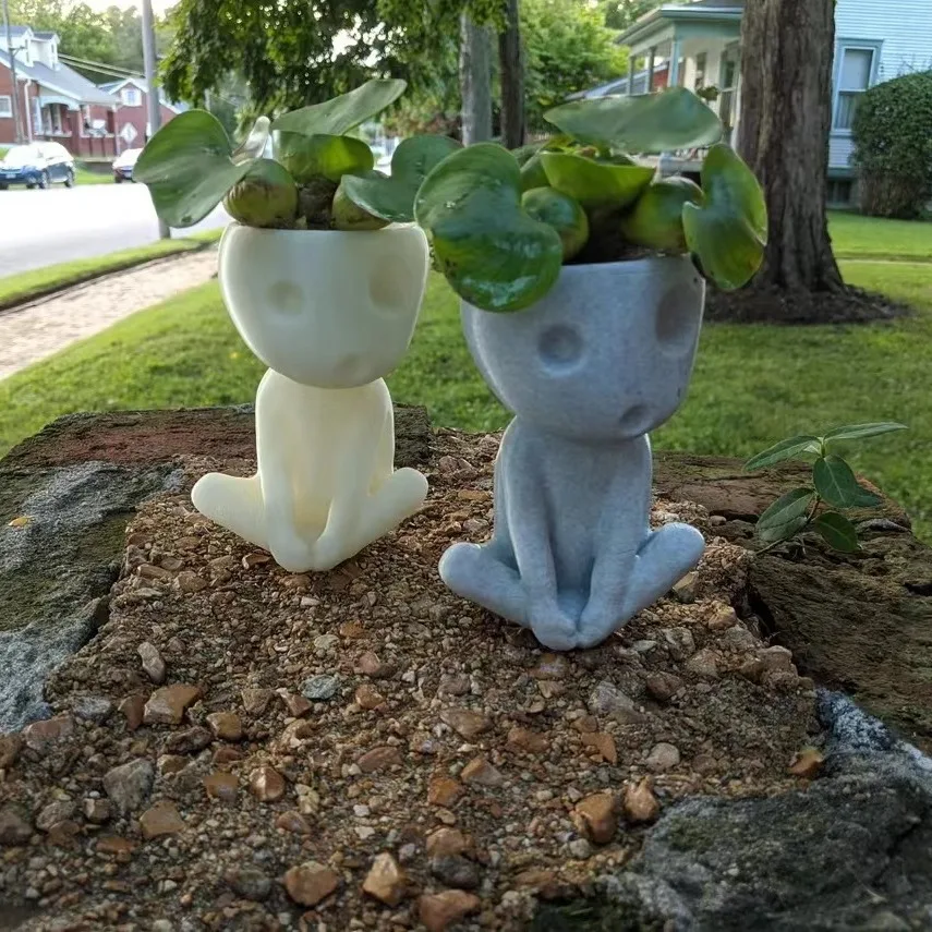 

Creative luminous fleshy small flowerpot ornaments decoration