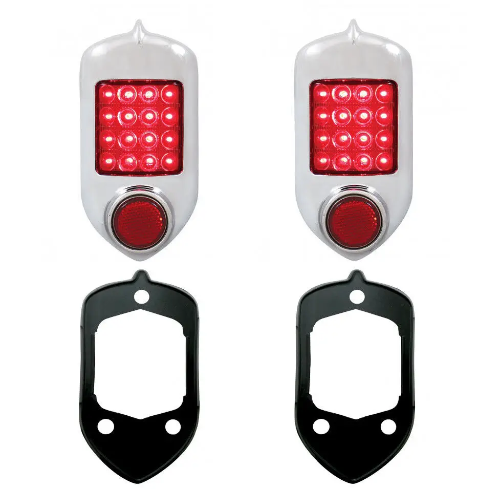 Kit With Gaskets for 1951-1952 Chevrolet Car Pair LED Tail Light Assembly