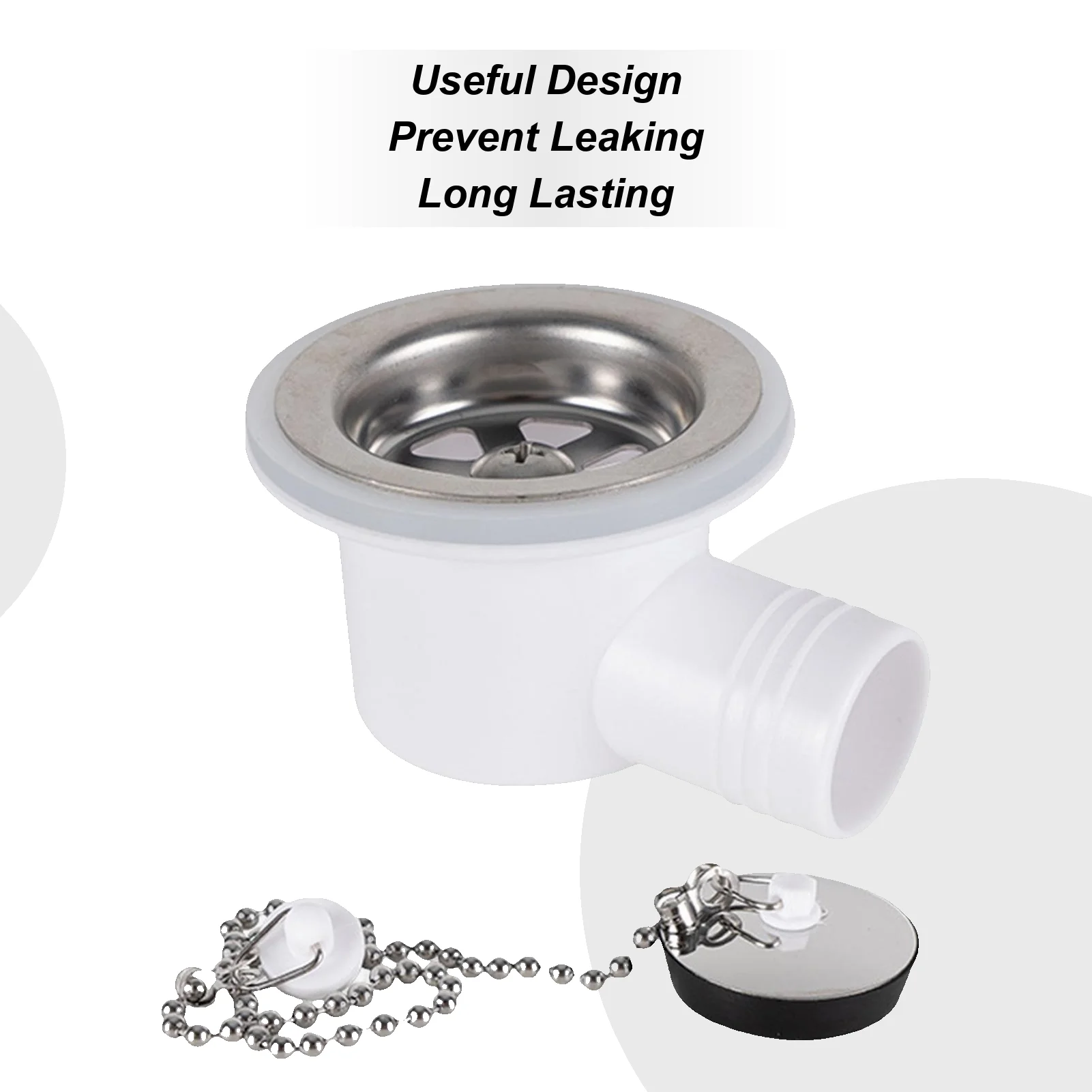 

RV Drain Strainer Stainless Steel Replacement Sink Drain Plug For Motorhome Boat Kitchen Bathroom Outdoor Camping Road Trip