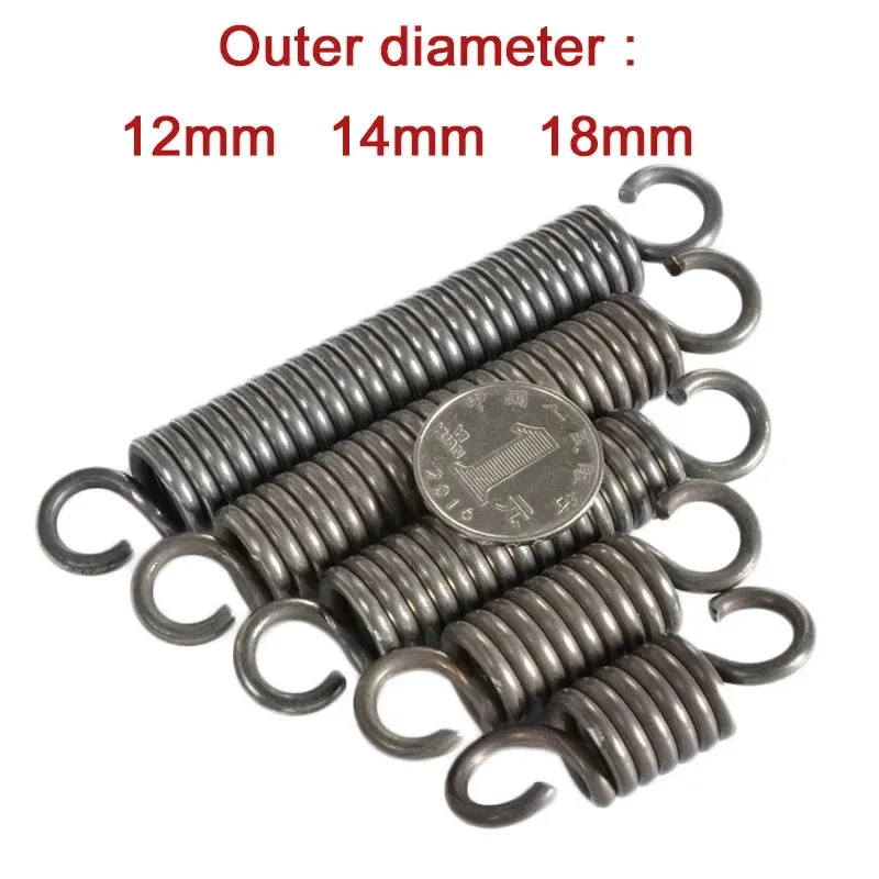 

1Pcs Extension Tension Expansion Spring Wire Dia 1.8mm Outer Dia 12mm/14mm/18mm Length 40mm - 500mm Springs Steel For DIY Tool