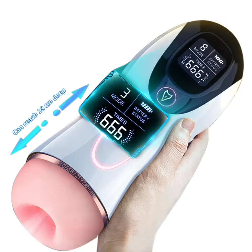 Factory Wholesale Silicone Vagina Masturbator Toy Thrusting Telescopic Rotation Male Sex Toys for Man's Personal Care