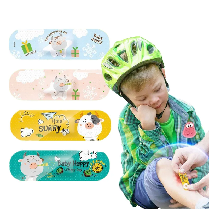 120pcs/set Cartoon Kawaii Band Aid Strips Waterproof Wound Plaster for Kids Baby First Aid Skin Patch Hemostasis Bandages