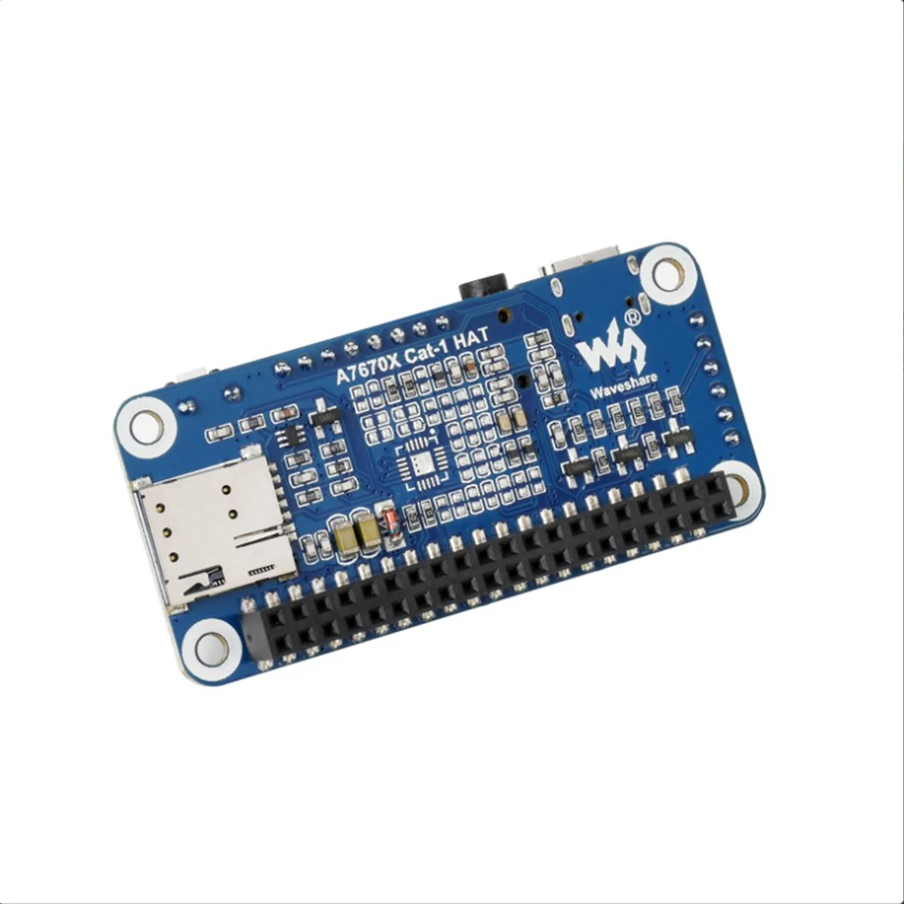 A7670E LTE Cat-1 HAT for Raspberry Pi Multi Band 2G GSM / GPRS LBS LTE Cat-1 / 2G support GNSS positioning Development Board