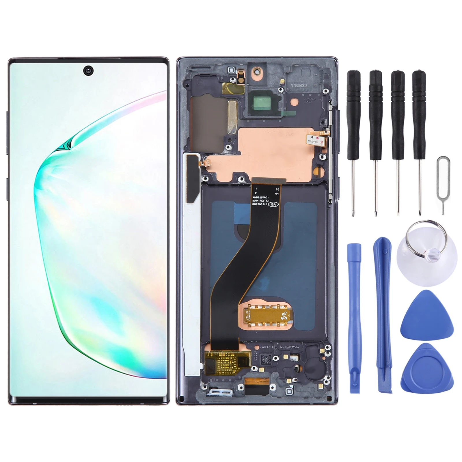 

6.67 inch OLED LCD Screen for Samsung Galaxy Note10 SM-N970F Digitizer Full Assembly with Frame PhoneDisplay Repair Part