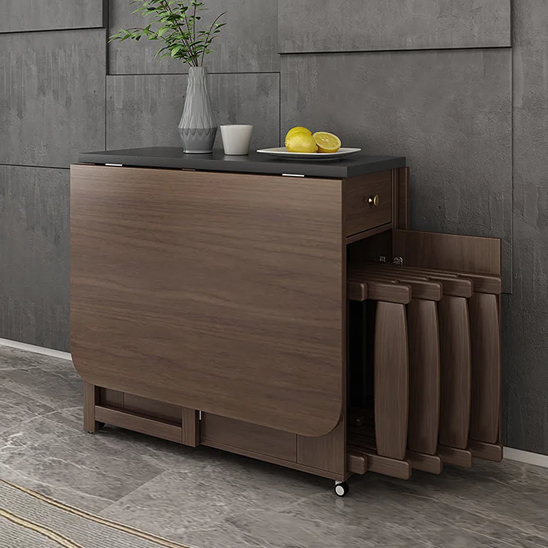 

Vintage Wabi Sabi Dining Table With Chairs Rustic Mid Century Storage Dining Table Minimalist Classic Столы Обеденные Furnitures