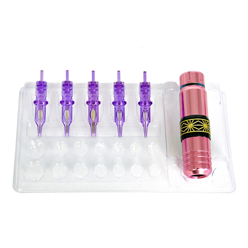 

10 шт., иглы для картриджей для татуировки, держатель для чернил, портативный пластиковый держатель для чистки чернил, подставка для чашки, лоток для картриджей для татуировки