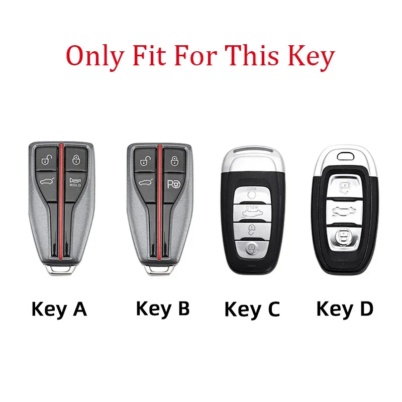 Zinc Alloy Car Key Case Cover Shell Fob For FAW Hongqi H5 HS7 EHS9 H9 2020-2021 Keychian Accessories