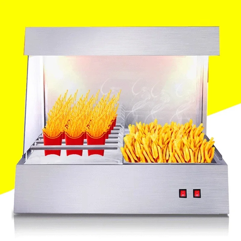 BVF-8 estación de trabajo de escritorio para patatas fritas calentador de chips de encimera calentador de alimentos fritos LED comercial patatas fritas/Nachos calor rápido