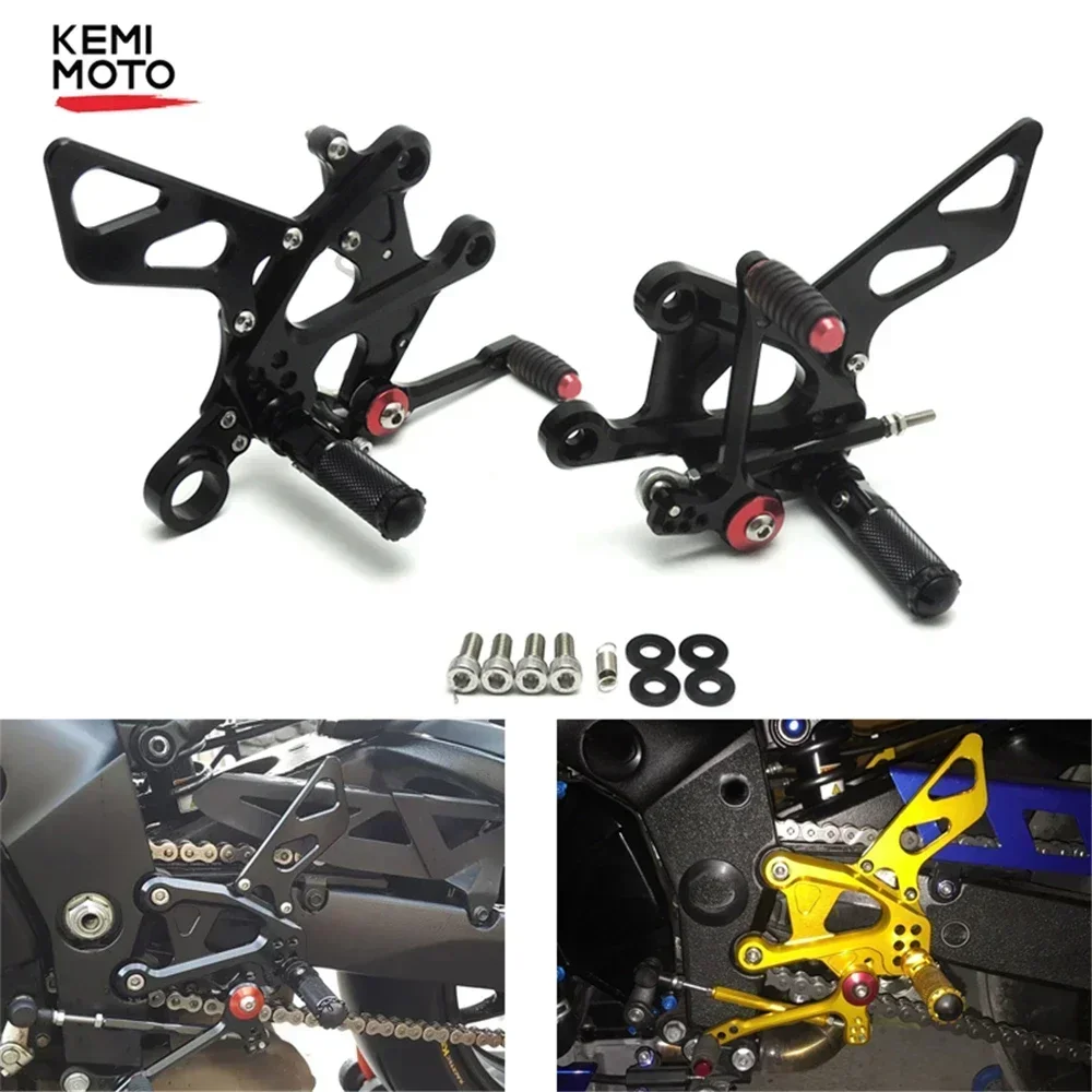 

GSX-S1000F Footrest Adjustable Rearset Rear Set CNC Aluminum for SUZUKI GSX-S1000 / F ABS 2016 GSX-S1000Z Katana 2021 Foot Rests