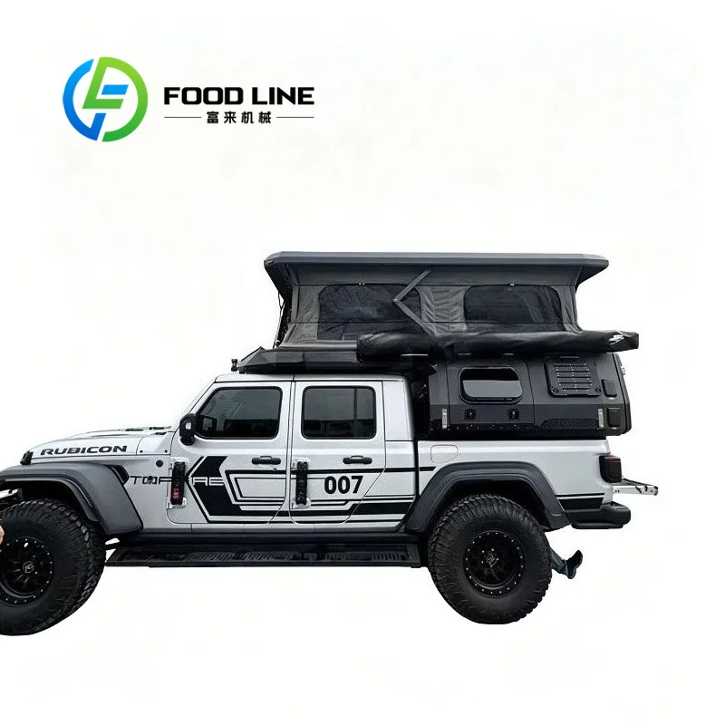 Pop Up Camper For Pickup Truck 4X4 Off‑Road Camper Fits Multiple Pickup Models, Tear‑Resistant Outer Cover For Rough Terrain