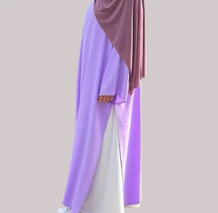 

Eid Abaya for Women 2 Piece Set Islam Clothing Muslim Dubai Turkish Gown Robe Under Dress Party Outfits Morocco Kaftan Djellaba