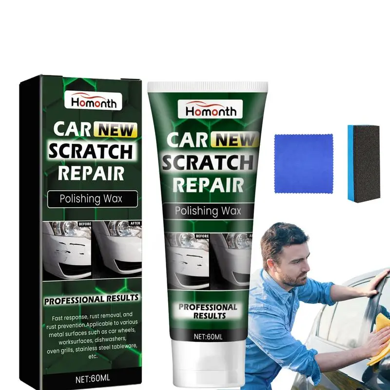 

Car Scratch Remover 100ml Auto Paste Polishing Wax Scratch Eraser Kit Polishing Cream Paste Car Care Kit Grinding Repair Agent