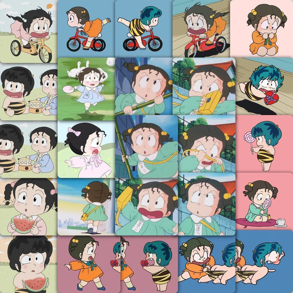 

10/30/59pcs Urusei Yatsura Anime Stickers Kawaii Ten Cartoon Sticker Scrapbooking Laptop Luggage Suitcase Phone Characters Decal