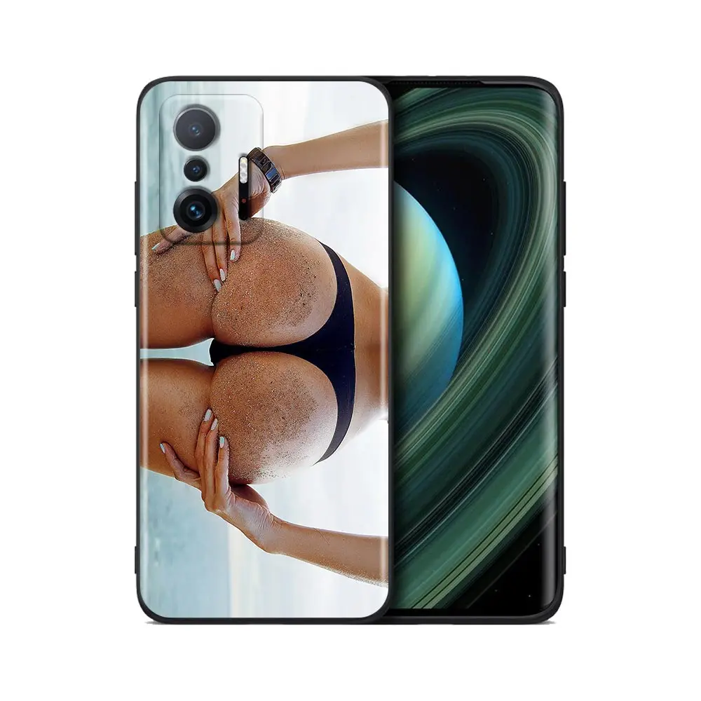 Sexy Ass Phone Case for Xiaomi Mi 11 12 13 Lite 11T 12T Case Poco X3 NFC M3 Pro F3 GT M4 F5 Silicon Cover Underwear Bikini Woman