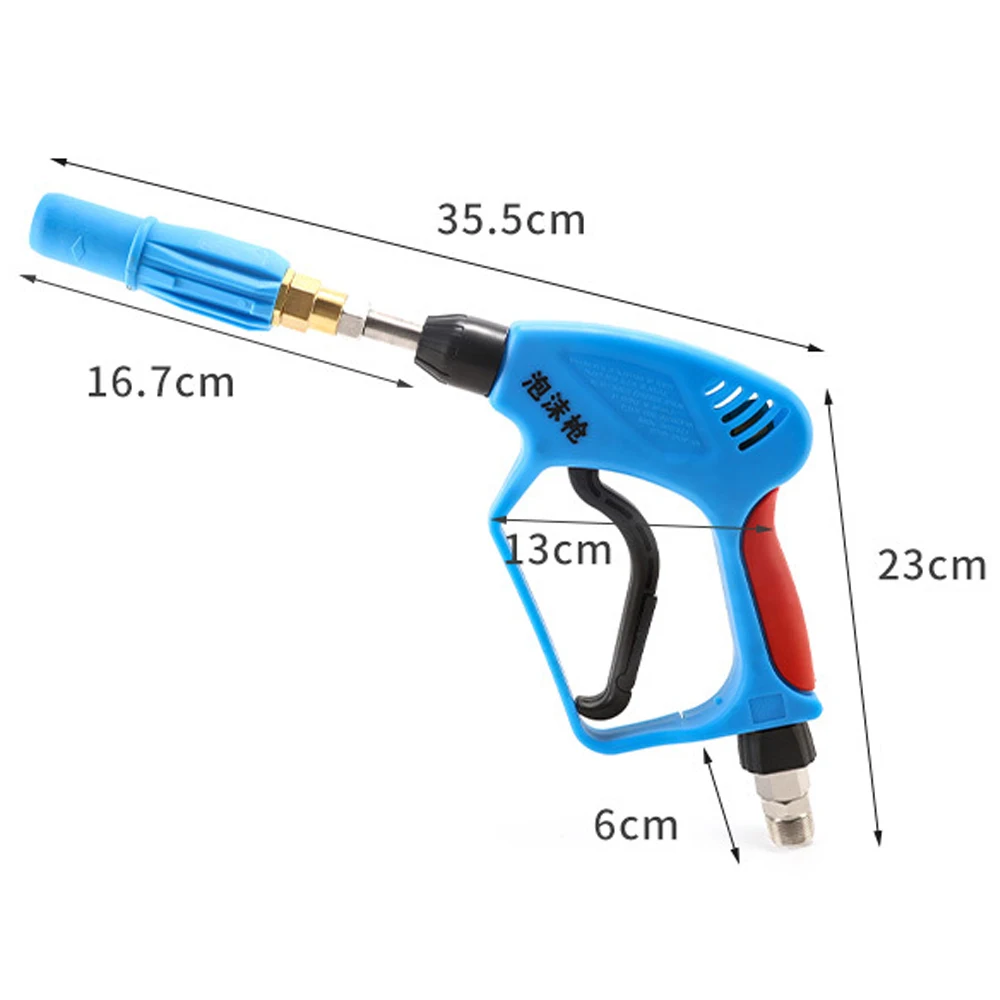 

High Pressure Washer Gun 350Bar Water Cleaning Spray Gun Soap Nozzle Car Washer Accessory Soap Gun Car Cleaning Tool