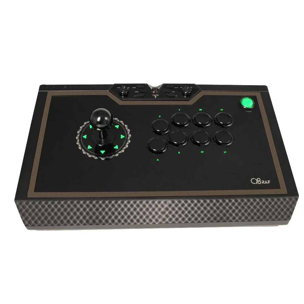 QANBA/ Boxer Q8 arcade game Silent Joystick mechanical shaft Fast RGB dazzling color custom