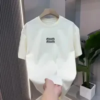 Y2K Italian Tide Tshirts Summer New Unisex Oversized Letter Print Cotton Tees Luxury Streetwear Couple Matching Breathable Tops