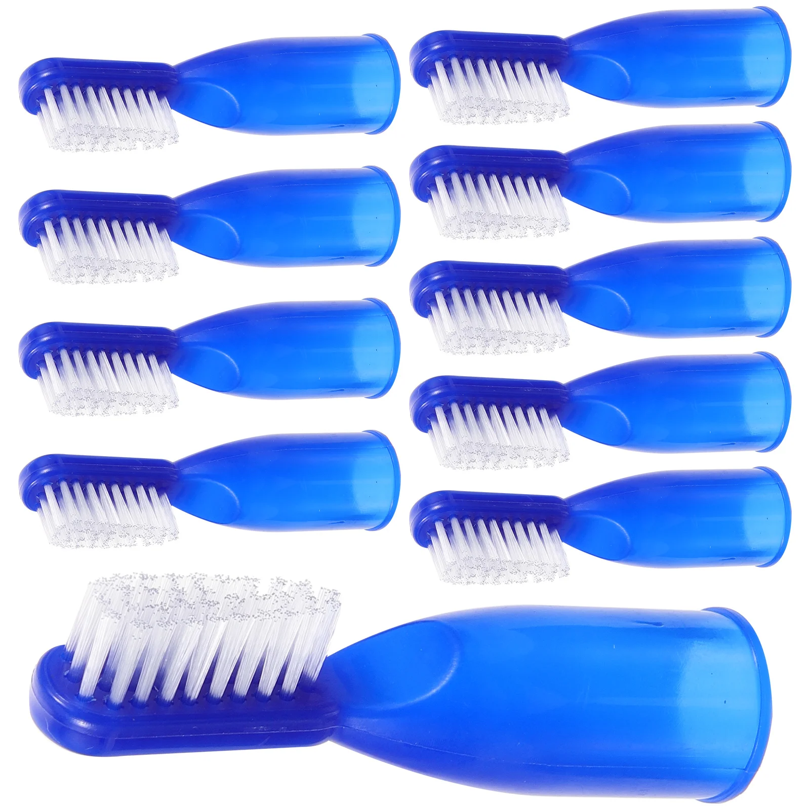 

10pcs Half Finger Toothbrush Small Plastic Travel Cleaning Brushes Portable Mini Soft Bristles Hospital Prison Tools