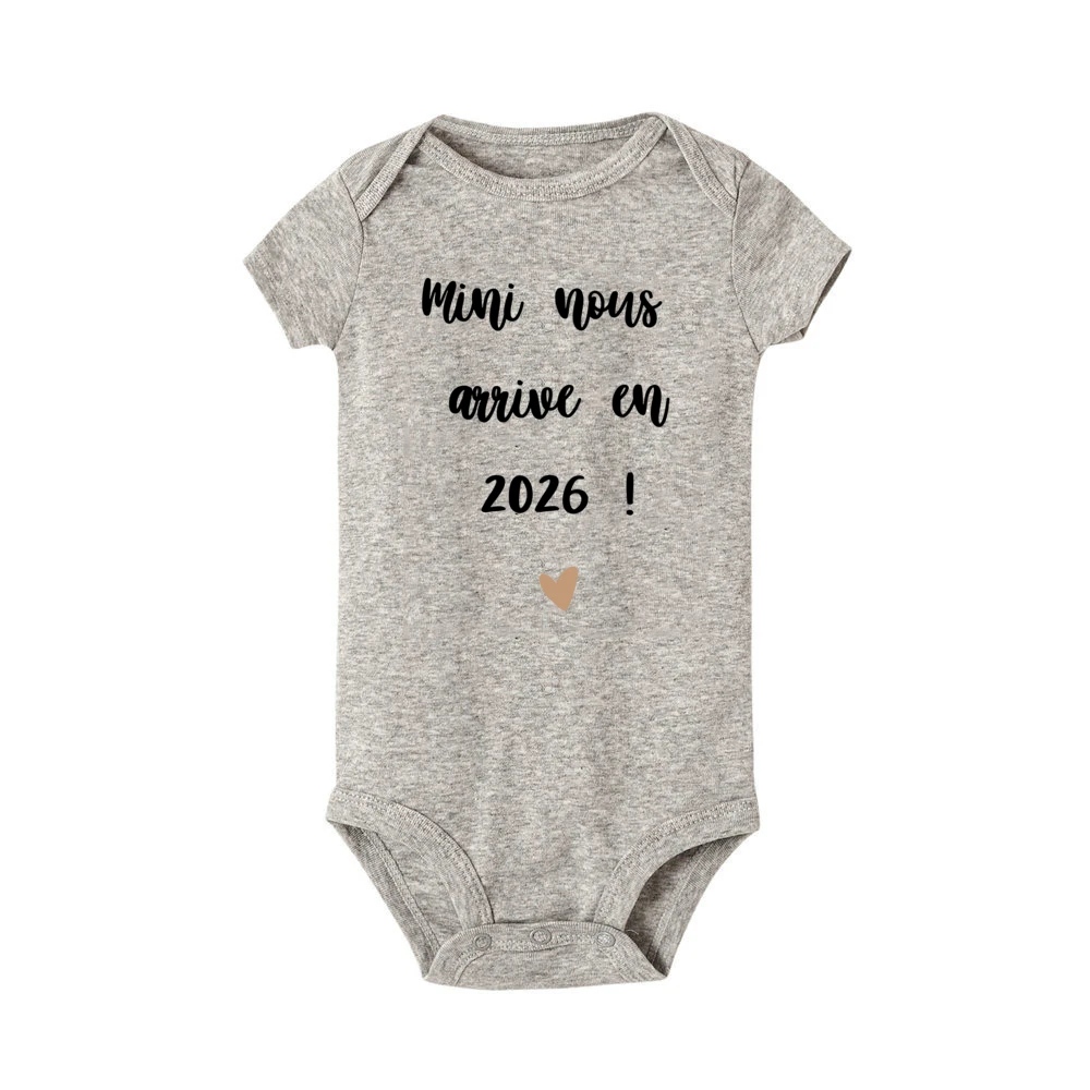 ميني نوس يصل إلى 2026 رومبير للرضيع طفل عادية كم قصير بذلة الوليد السروال القصير الحمل تكشف الملابس