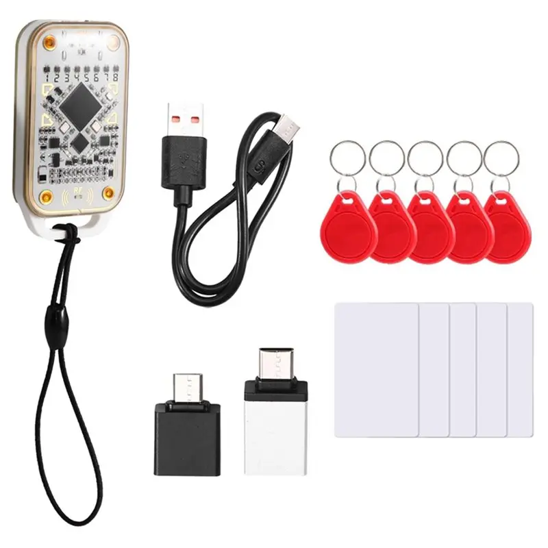 [LXYA68Z!] ID IC Card Smart Tag Copyer Copier Chameleon V3.0 RFID Smart Chip Emulator Upgraded Reader Writer With Keychain K