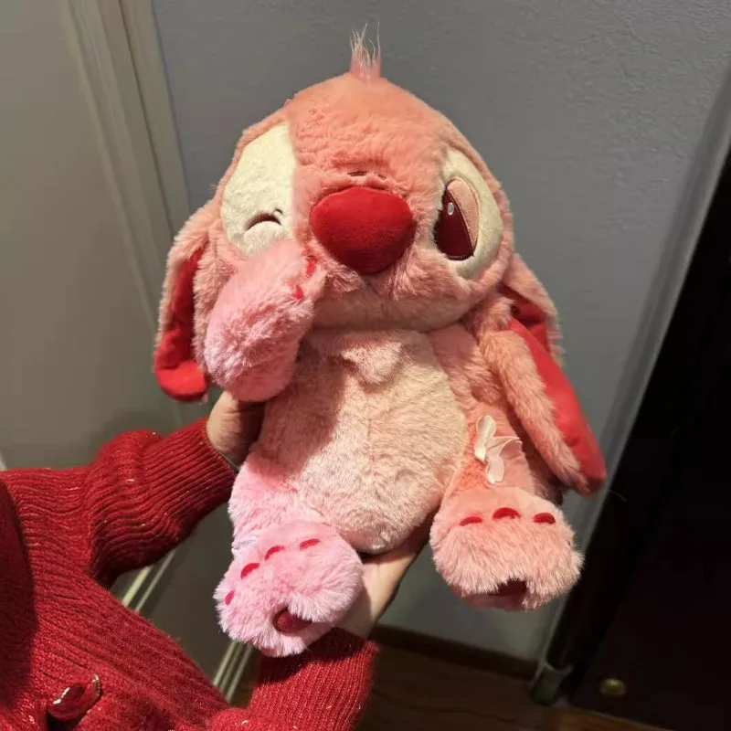 

Disney Stitch Kawaii плюшевая игрушка кукла мультфильм аниме Лило и Стич розовая Сакура серии декор комнаты мягкая подушка плюшевые игрушки подарок для девочки