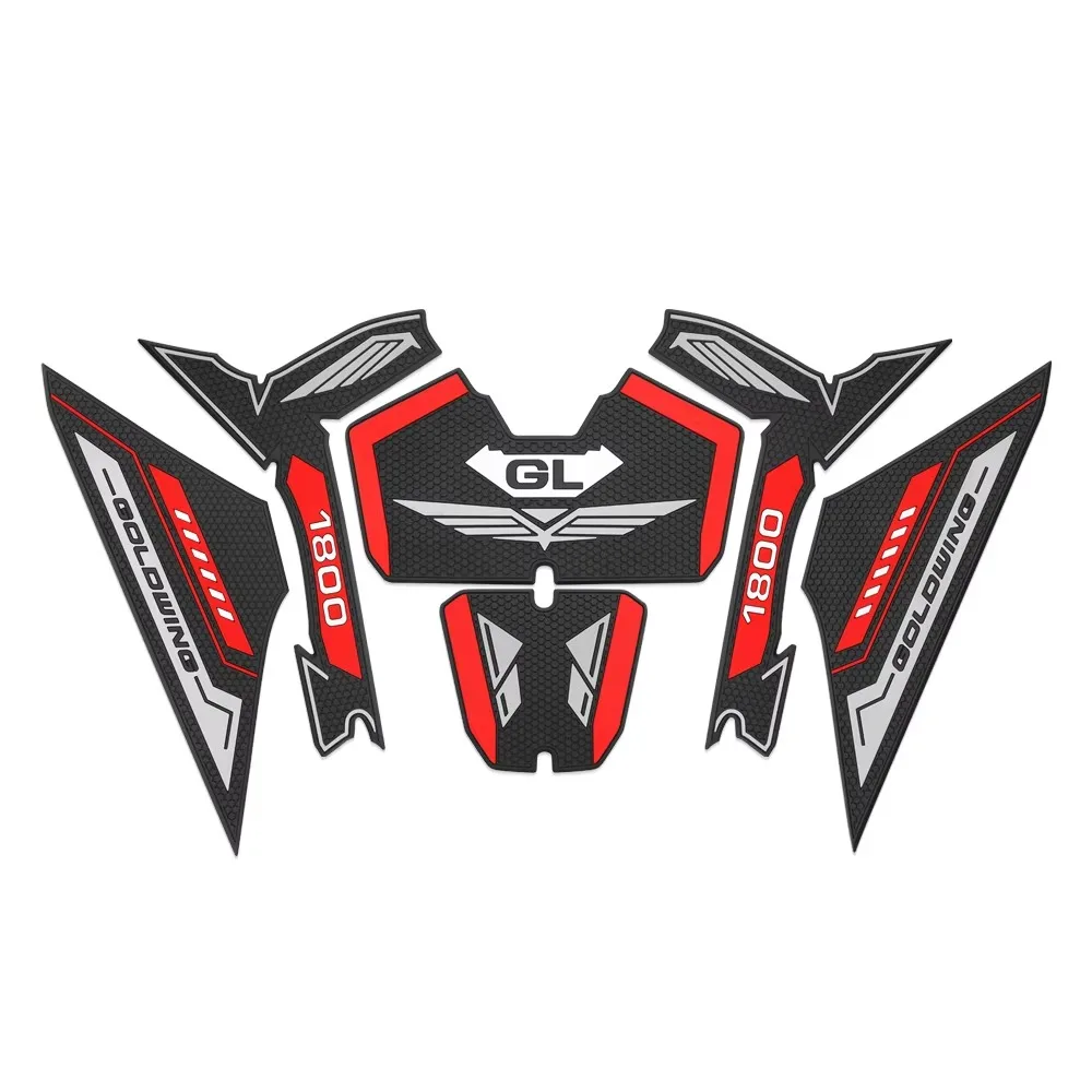 For Honda Gold Wing GL 1800 GL1800 2018-2025Motorcycle Side Non-Slip Fuel Tank Protection Decals Rubber Decorative Stickers Part