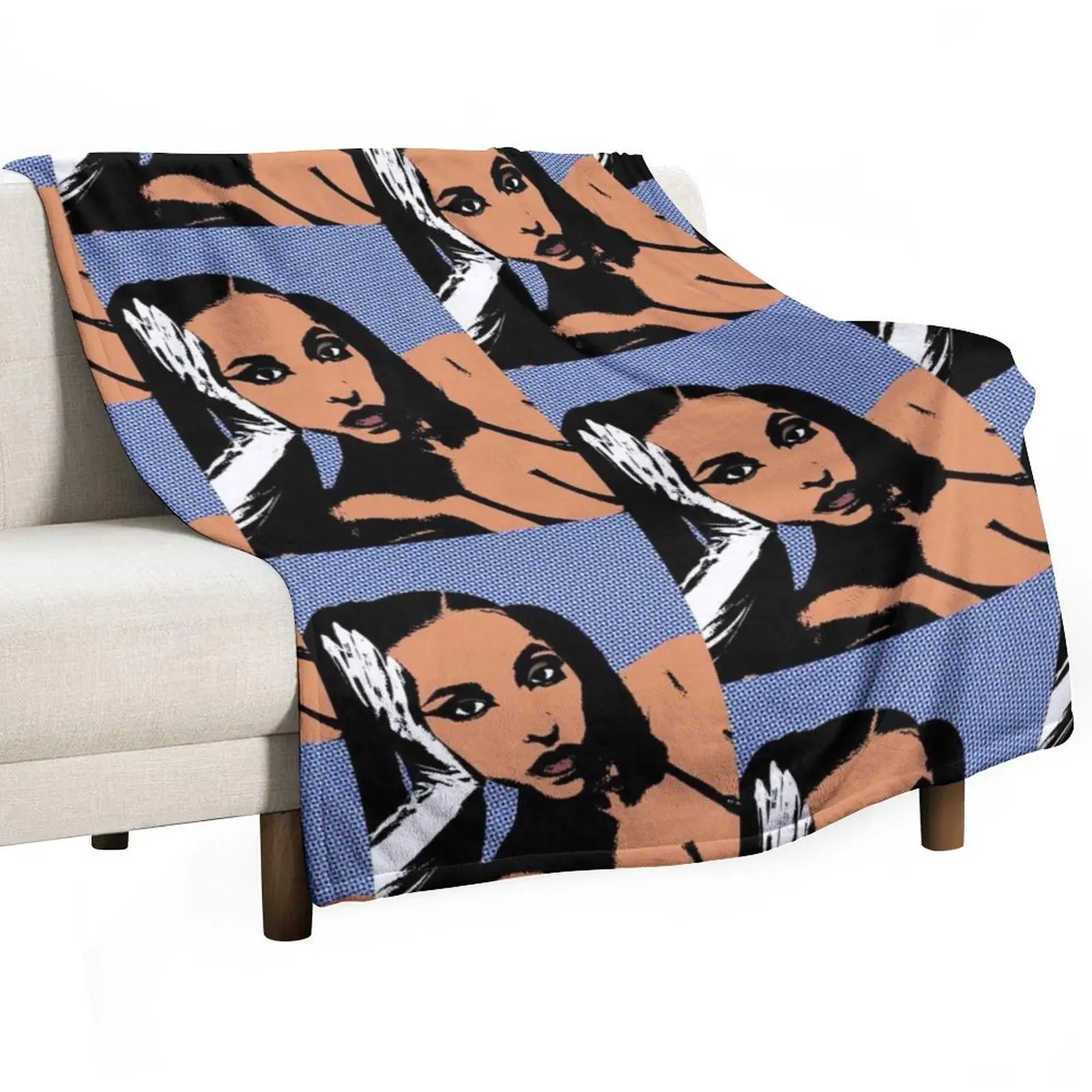 Tinashe style pop art Throw Blanket Luxury Throw Soft Beds cosplay anime Blankets