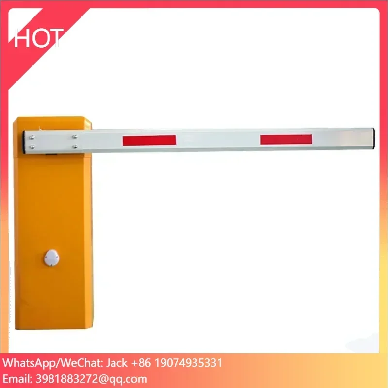 8 Mtr Long Access Control Rfid Car Parking Boom Auto Barrier Gate With Paying Machine System