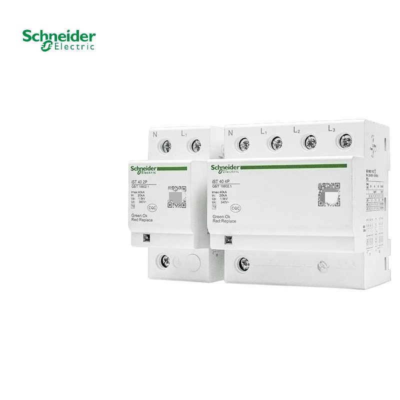 

Schneider Surge Protector IST2P/3P/4P 20KA 40KA 65KA Lightning Arrester Surge Protection Switch