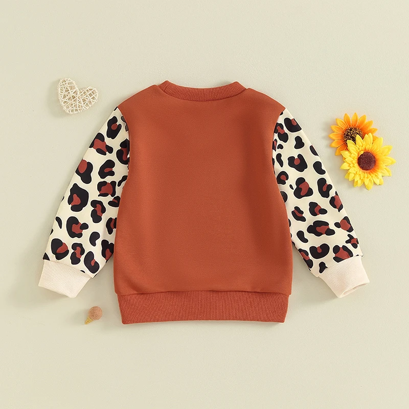 Women s Winter Sweater Heart Leopard Print Long Sleeve O-Neck Pullover Loose Fit Warm Top for Valentine s Day Celebration