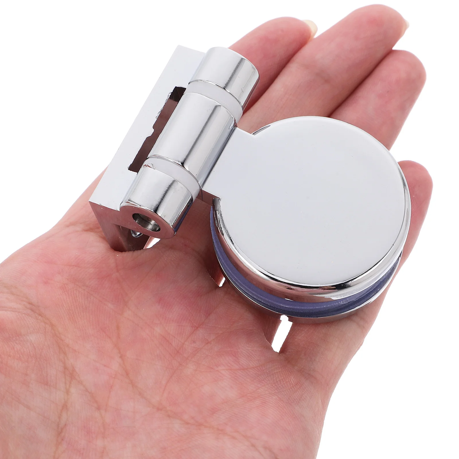 مفصل باب زجاجي 180 درجة معدني شديد التحمل بدون إطار مفصل دش إغلاق ناعم بديل للتخميد للحمام