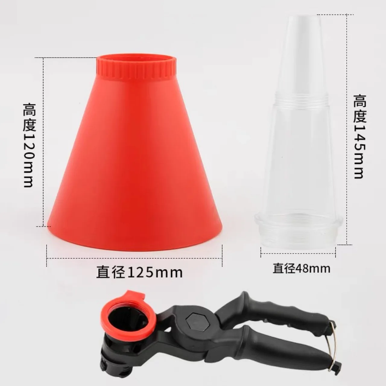 Universal Engine Oil Filling Funnel Set Plastic Adjustable Gasoline Adapters Change Equipment Car Refueling Accessories Tool Kit