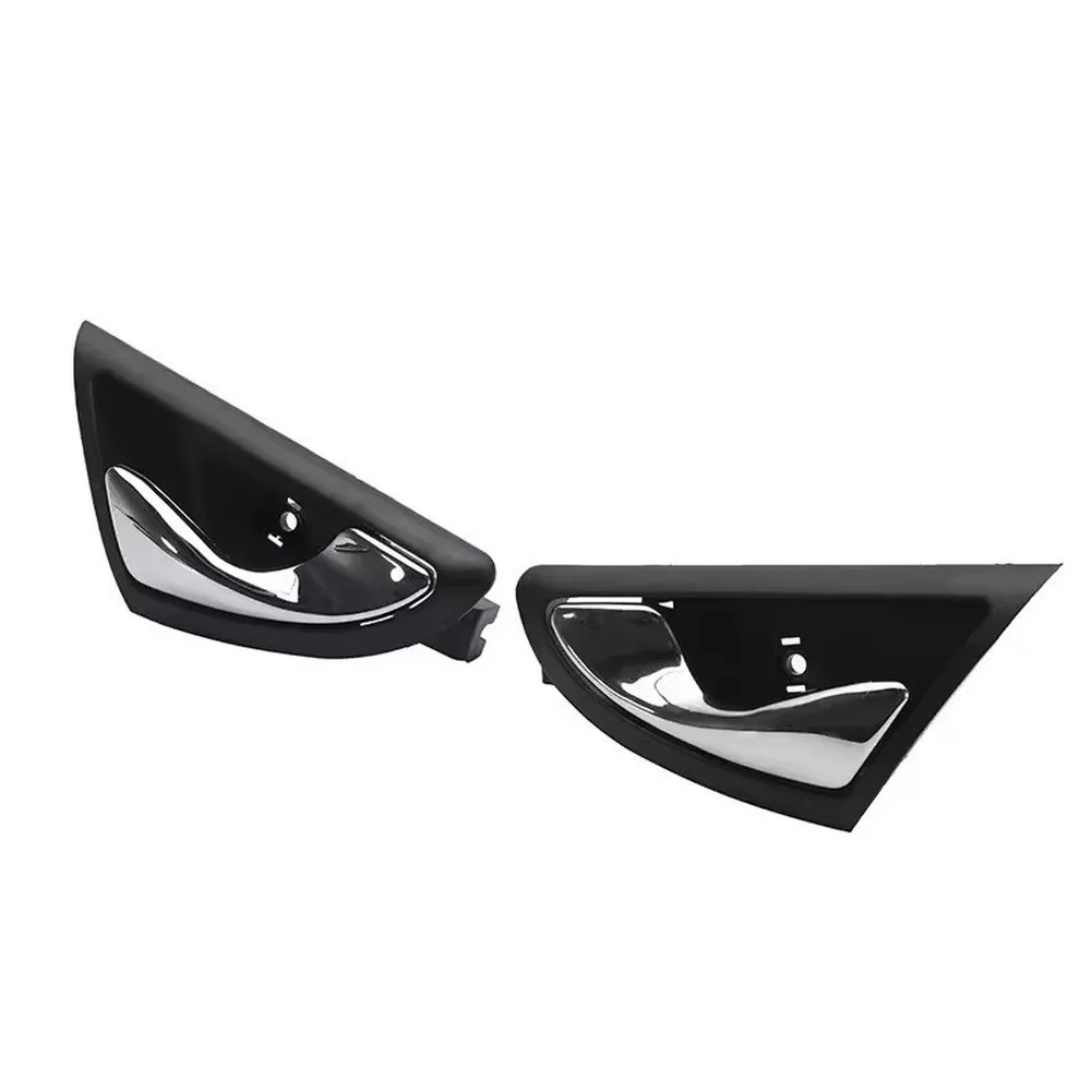 Replacement Interior Door Handle for Jac J3 for turin 2009 to 2015 Front and Rear Side Car Inner Handle Black Silver ABS