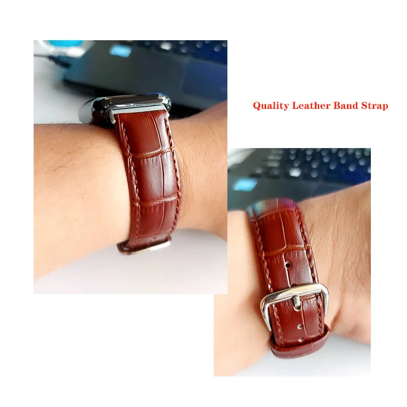 Strap for huawei watch fit 2 Quality Leather Band Strap With Connector for Huawei Watch fit2