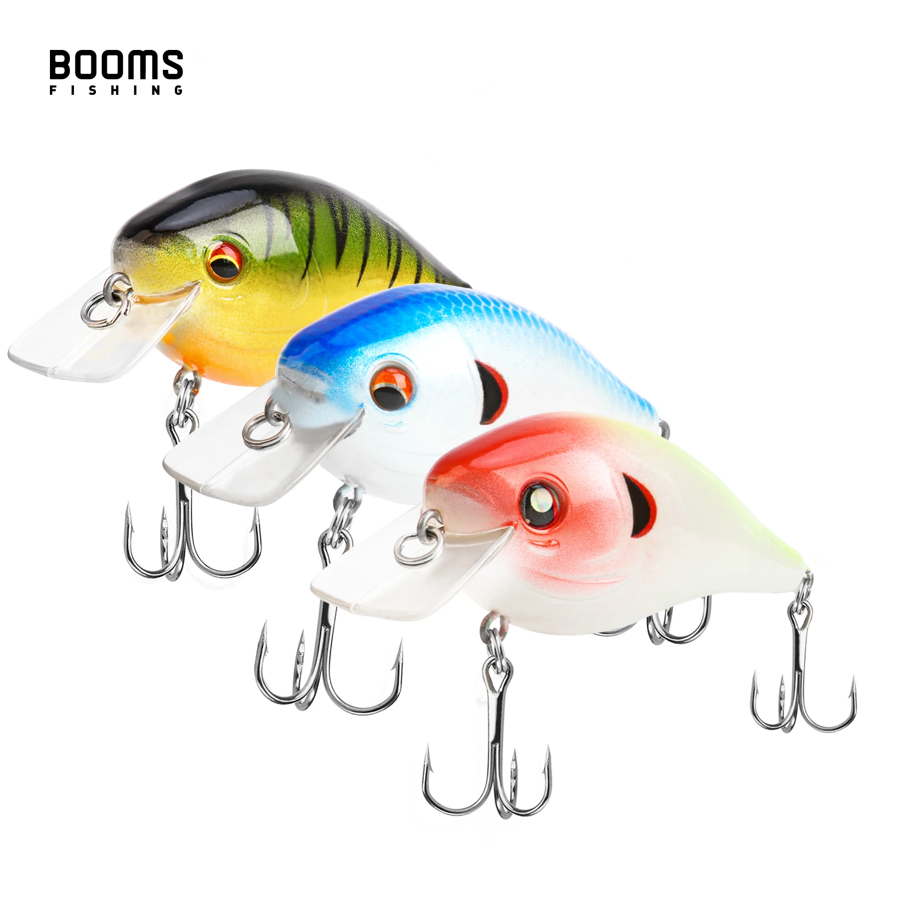 Booms Fishing CB1 7cm 12g Little Fatty Fishing Lures Crankbait Artificial Fake Bait New Hot Hard Wobblers Lure Tackle Gear