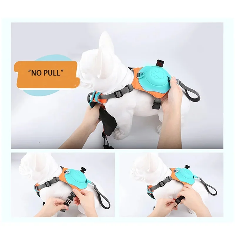 

A82I-2X 2-In-1 No Pull Dog Harness With Retractable Leash,Automatic Anti Burst Impact Function,Adjustable Breathable,XS