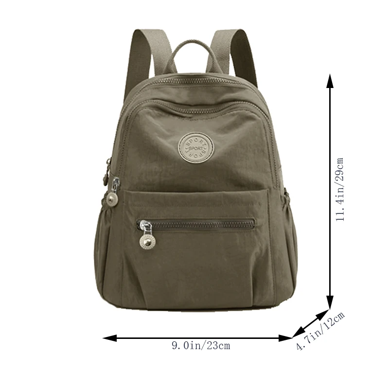 Dual Shoulder Bag, Fashionable Oxford Cloth, Men's and Women's Bag, Nylon Fabric, Casual Shopping Backpack