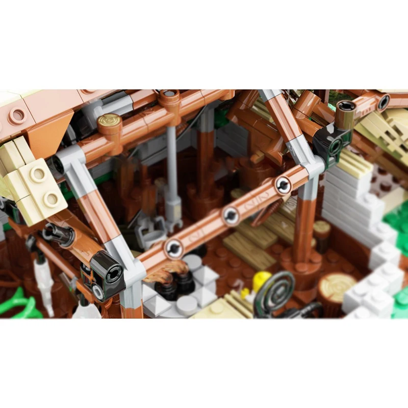 Moc Bausteine Alte Keltische Haus Technologie Modulare Ziegel Modell Geschenke Weihnachten Spielzeug DIY Sets Montage