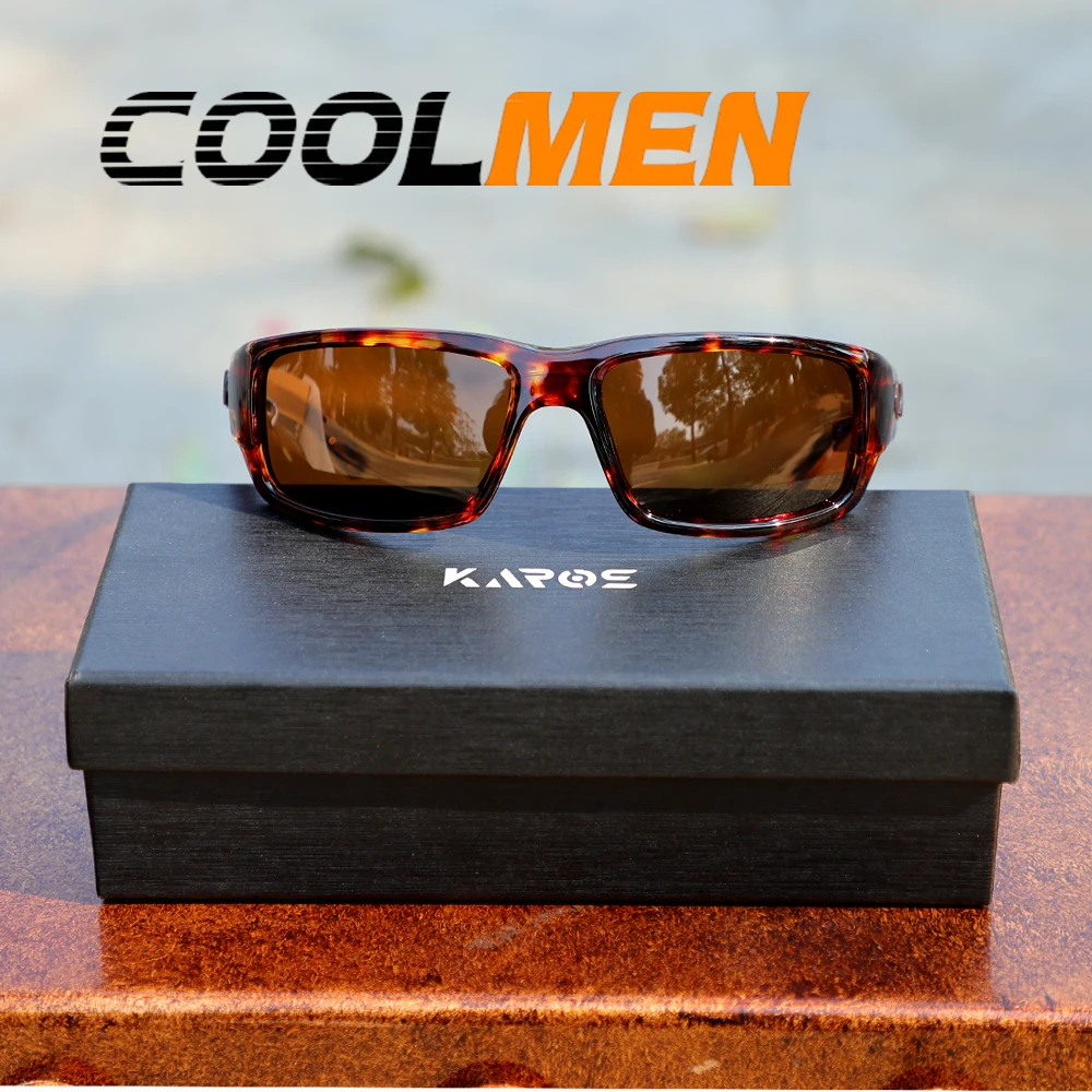 COOLMEN Polarized Fishing Glasses Men Women Outdoor HD UV Protection Cycling Sunglasses Sports Climbing Fishing Driving Eyewear
