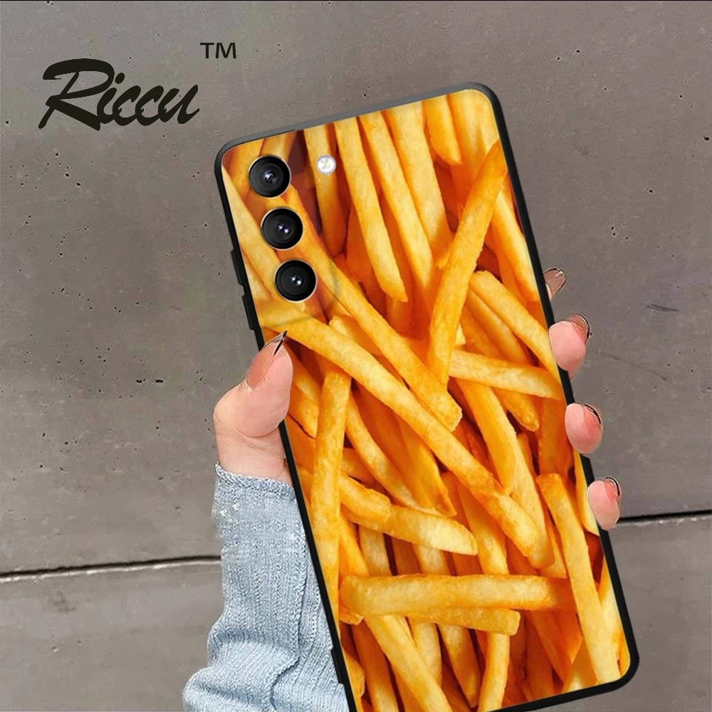 French fries burger Phone Case For Samsung Galaxy S24 23 22 S21 20 FE Ultra plus A55 54 53 51 22 32 4G 5G Phone case