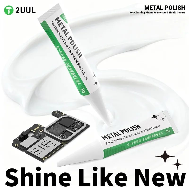 2UUL SC94 Metal Polish Easy-to-clean Tool for Mobile Phone Cleaning Phone Frames and Shield Cover PCB Solder Joint Deoxidation