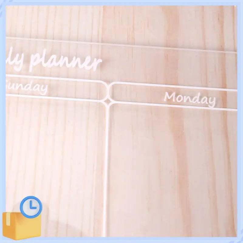 

Popular Fridge Calendar Acrylic Whiteboard Weekly Planner Transparent Magnetic Erase Magnetic Easy To Use A