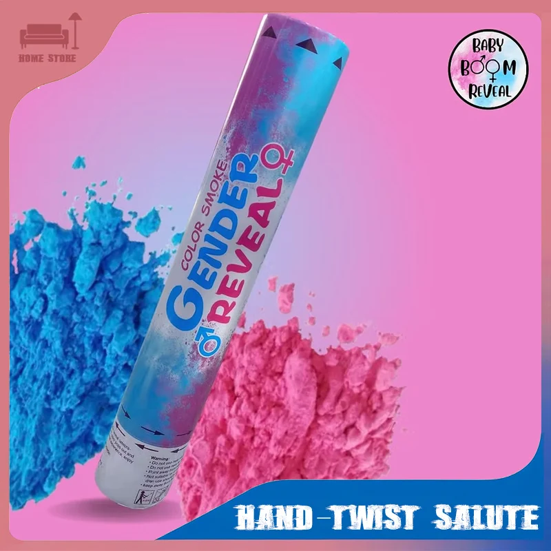 

1/3/5pcs Pink Blue Powder Handheld Salute Cannon Party Decor Prop Gender Reveal Paper Birthday Wedding Supplies Celebration Use