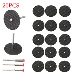 20PC 32mm Grinding Wheel Cutting Disc Circular       Resin 3mm Shaft For Angle Grinder  For Accesories Metal Cutting Rotary Tool