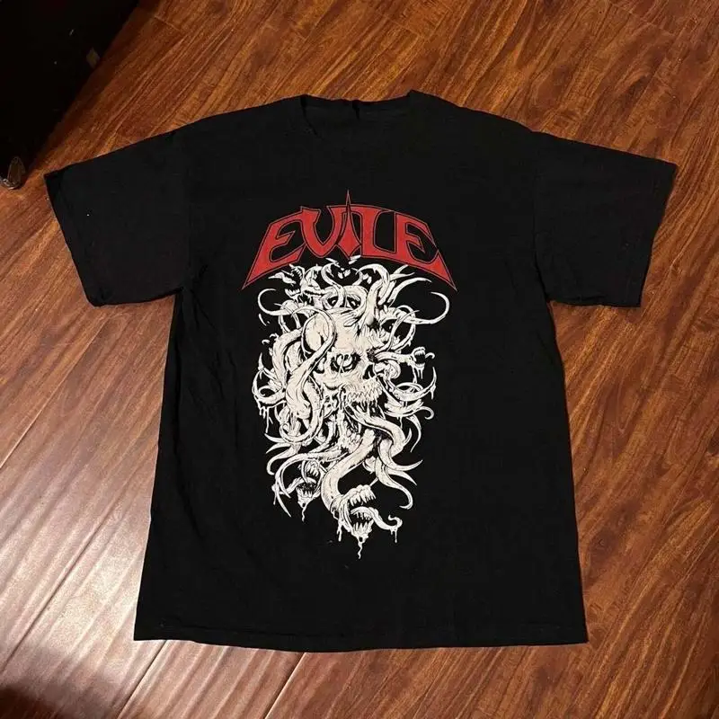 

Evile Band Black Heavy Cotton T Shirt For Fan K1090