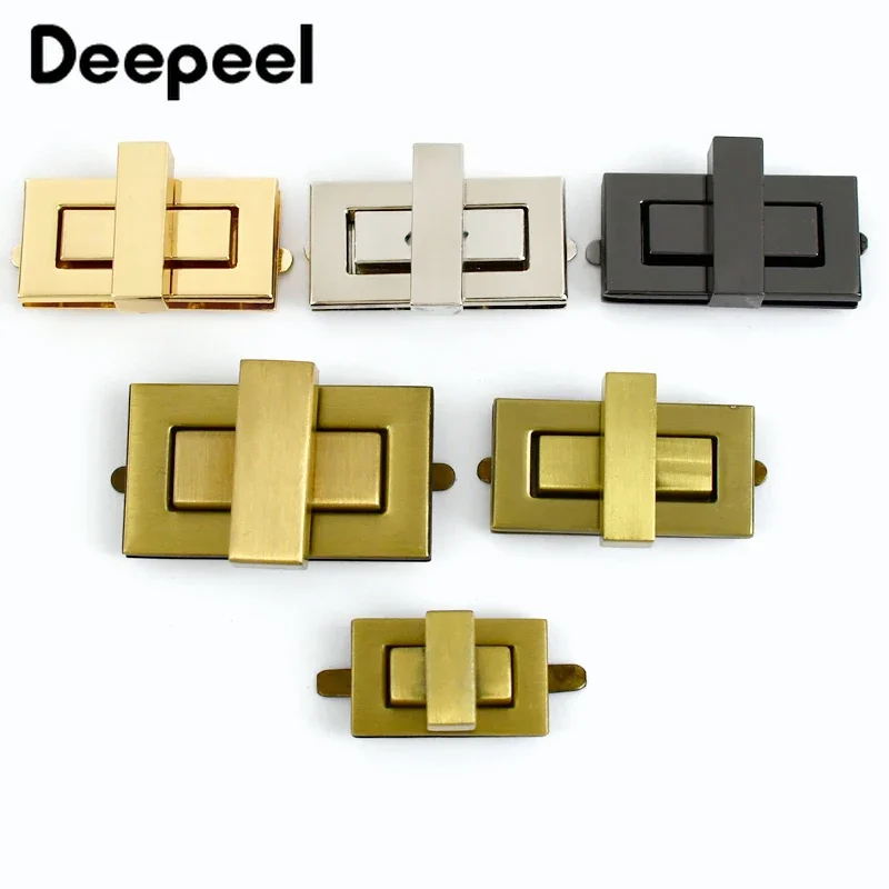 

2-5Pcs Deepeel Metal Turn Twist Lock Clasp for Handbag Purse Closure Clasps Bag Switch Locks DIY Latch Part Hardware Accessories