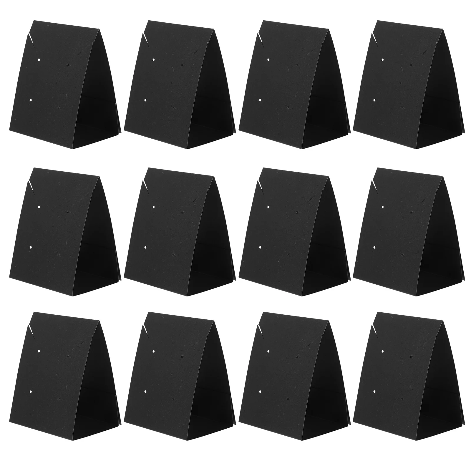 

SEWACC 100 шт., карты для демонстрации сережек, черный держатель для ювелирных изделий из крафт-бумаги, подставка для рукоделия, розничная упаковка, ожерелья