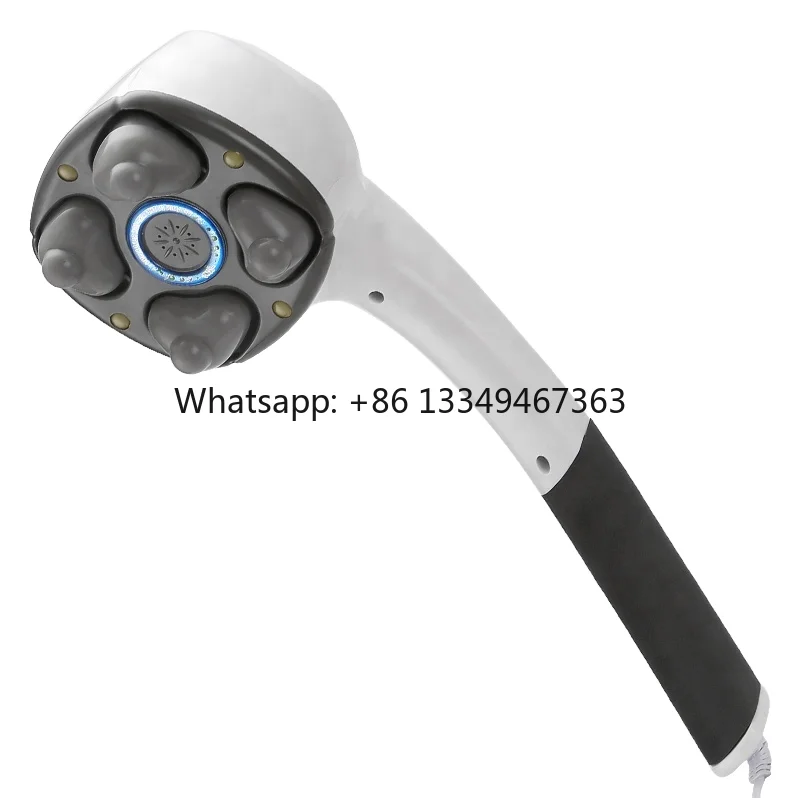 Electric Deep Tissue Percussion Massager Handheld Massage Hammer Plug-In Manual Control Body Shoulder Neck Pain Relief