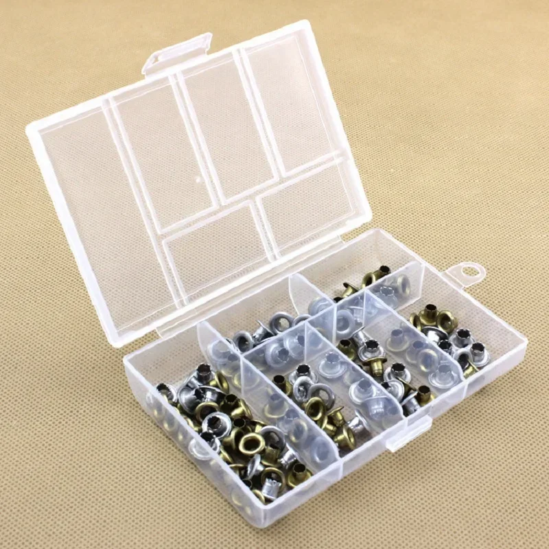 1PC 6 Grid Plastic Tool Box Transparent Storage Boxes For Jewelry Jade Electronic Components Parts Classification Container